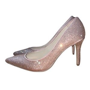 Jessica Simpson Shimmering Champagne Stilettos